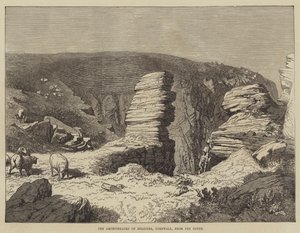 The Amphitheatre of Beliddea, Cornwall, from Pen Olver